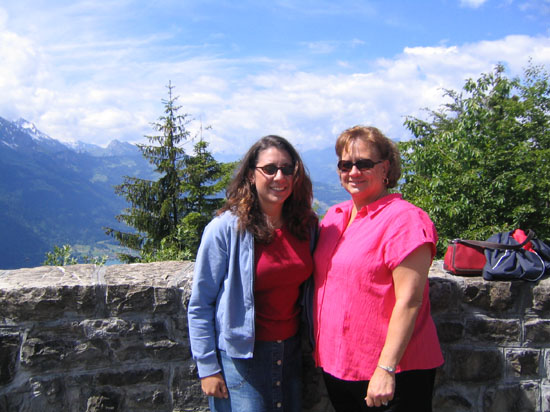 2004.  Top of Harder Kulm, in Interlaken, Switzerland.  Mom's first trip to Europe, and the travel bug is spread.  