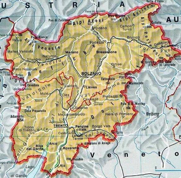 The Alto Adige region of Italy, the South Tyrol. 